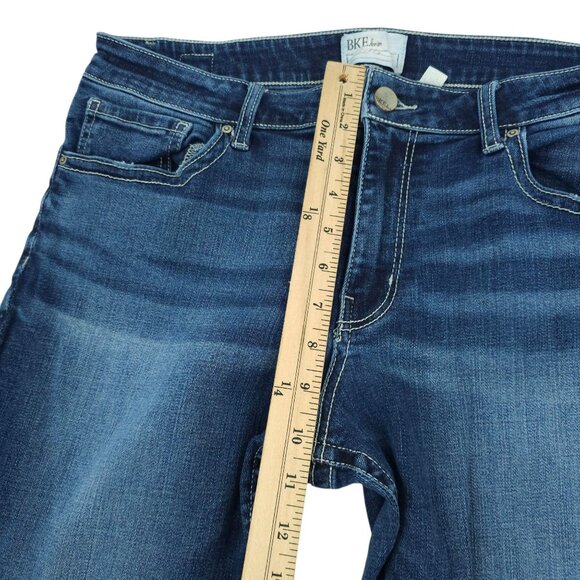 Buckle BKE Gabby Jeans Cropped Capri Size 31 High Rise Stretch Dark Wash Denim - Picture 8 of 12